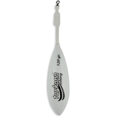 Plomo Turkana - Casting Español - Pintado - Varilla Corta Montada - Blanco - 2 unds