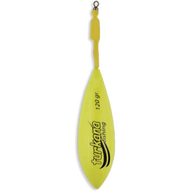 Plomo Turkana - Casting Español - Pintado - Varilla Corta Montada - Amarillo - 2 unds