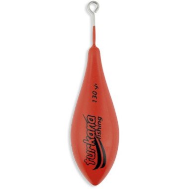 Plomo Turkana - Casting Portugués Sport - Plastificado - Varilla Corta - Rojo - 2 unds