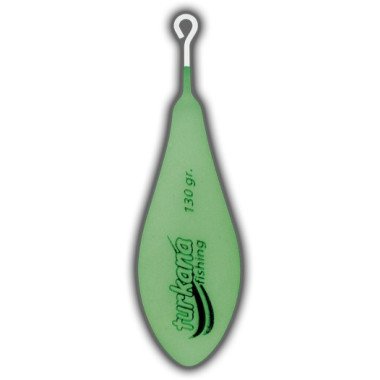 Plomo Turkana - Casting Portugués Sport - Plastificado - Varilla Corta - Verde Flúor - 2 unds