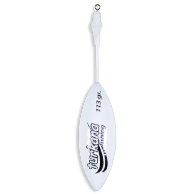 Plomo Turkana - Casting Belga - Pintado - Varilla Corta Montada - Blanco - 2 unds