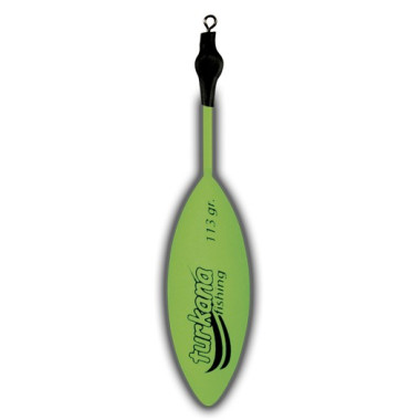 Plomo Turkana - Casting Belga - Pintado - Varilla Corta Montada - Verde Flúor - 2 unds