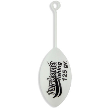 Plomo Turkana - Casting Bomba - Pintado - Varilla Corta - Blanco - 2 unds