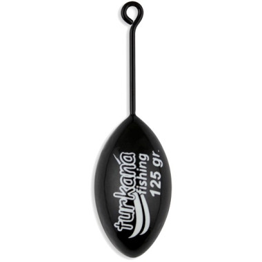Plomo Turkana - Casting Bomba - Pintado - Varilla Corta - Negro - 2 unds