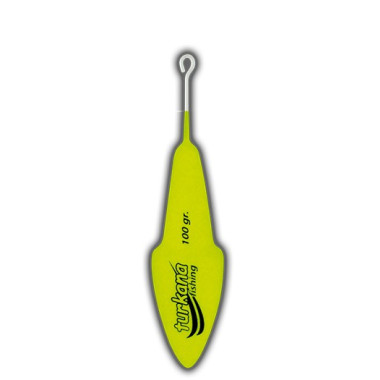Plomo Turkana - Casting Americano - Plastificado - Varilla Corta - Amarillo Flúor - 2 unds