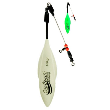 Plomo Turkana - Casting Mini Ala - Pintado - Varilla Con Urfe - Flúor - 1 und