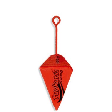 Plomo Turkana - Casting Piramide Española - Pintado - Varilla Corta - Rojo - 2 unds